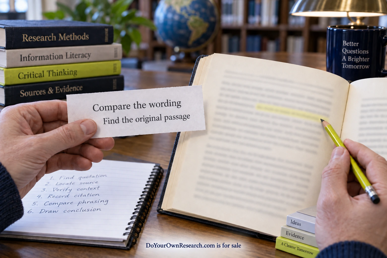 How to trace a claim back to its original source